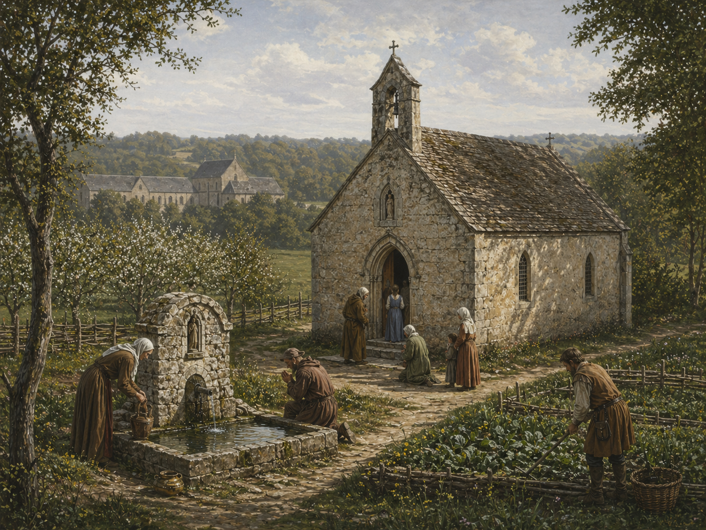 Reconstitution historique Chappelle Saint Fiacre