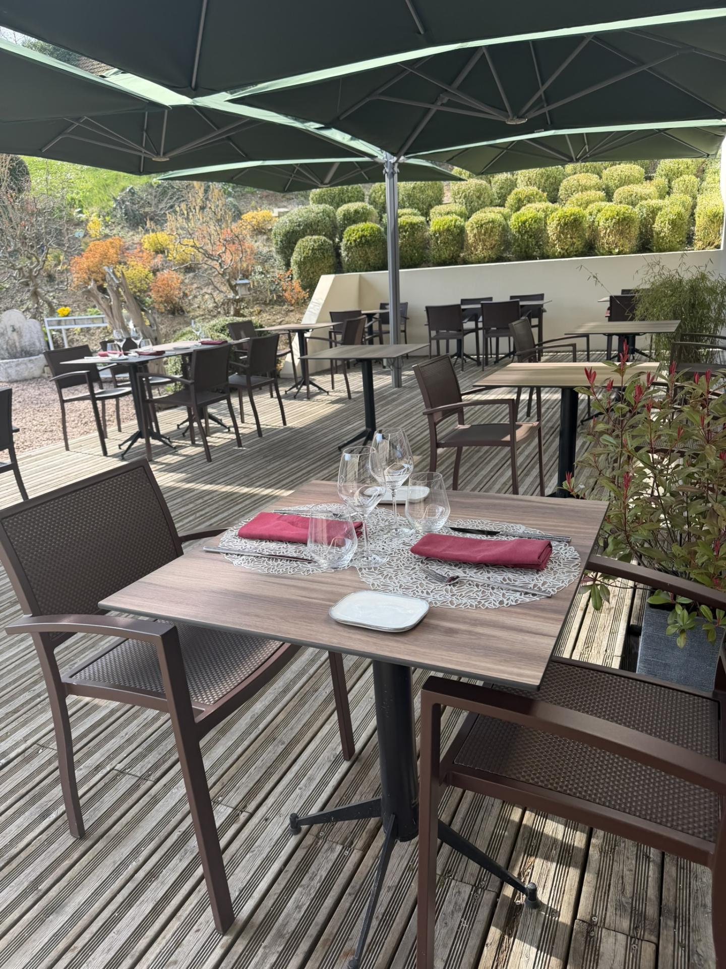 Terrasse arborée